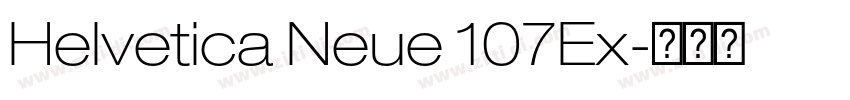Helvetica Neue 107Ex字体转换